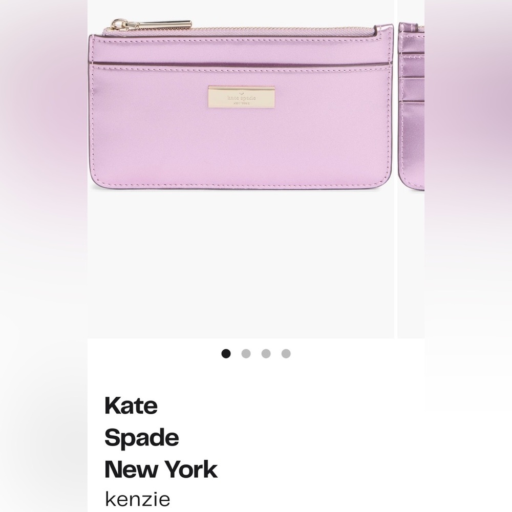 kate spade Kenzie boxed large patent slim card holder NWT NIB